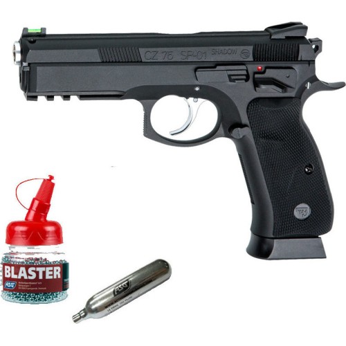 Asg Αεροβόλο Πιστόλι CO2 CZ 75 SP-01 Shadow (Full Metal/Blowback) Blowback Μεταλλικό 4.5mm
