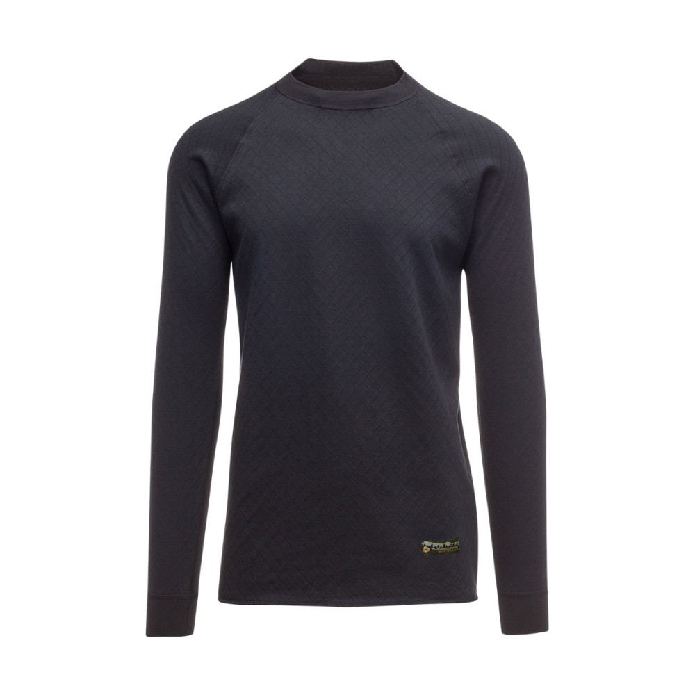 Ισοθερμική μπλούζα Thermowave Men Double Layer 210gsm (2IN1) with silver ion - Μαύρο