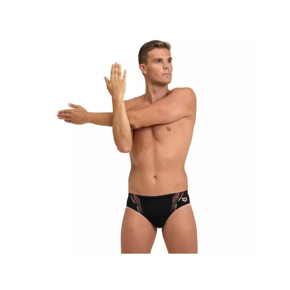 ΑΝΔΡΙΚΑ ΜΑΓΙΟ ARENA  SWIM BRIEFS GRAPHIC Black - Nespola