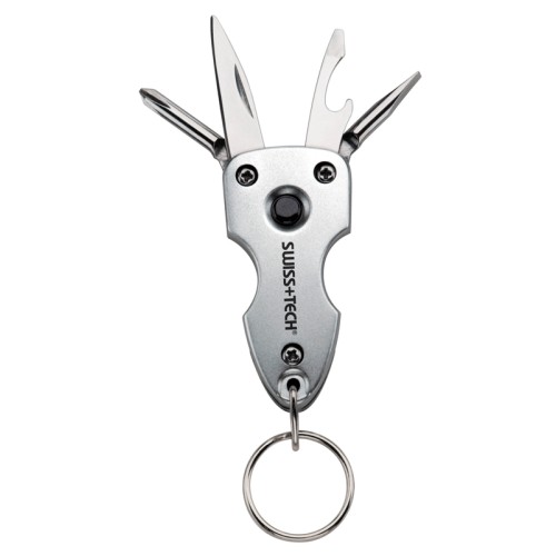 Πολυεργαλείο μπρελόκ SWISS+TECH Key Ring 7-in-1 - silver