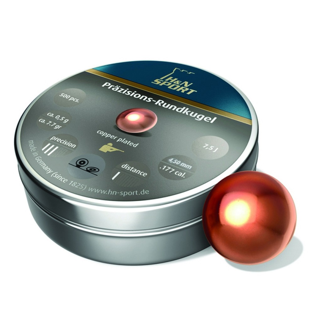 ΒΛΗΜΑΤΑ H&N RUND COPPER PLATED/500 4.4m/m