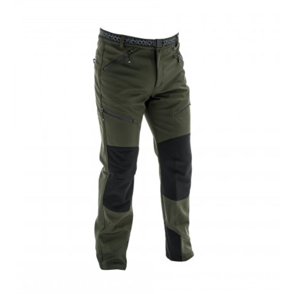 Apu Lhotse Softshell Ανδρικό Μακρύ Παντελόνι Πεζοπορίας Πράσινο