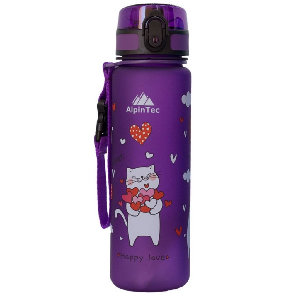 Παγούρι ALPINTEC Kids 500ml cats - μώβ
