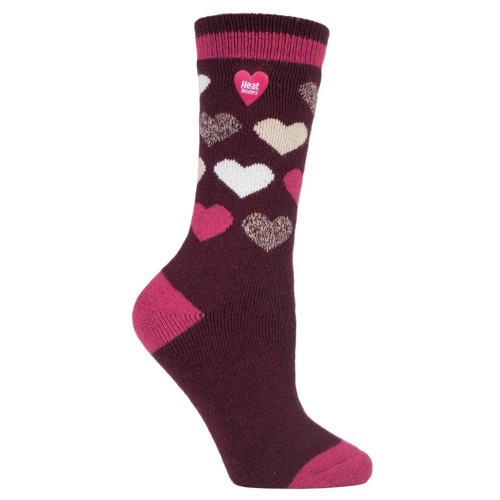 Γυναικείες ΚΑΛΤΣΕΣ HEAT HOLDERS Jacquard Lite Dunham - Wine / Raspbery