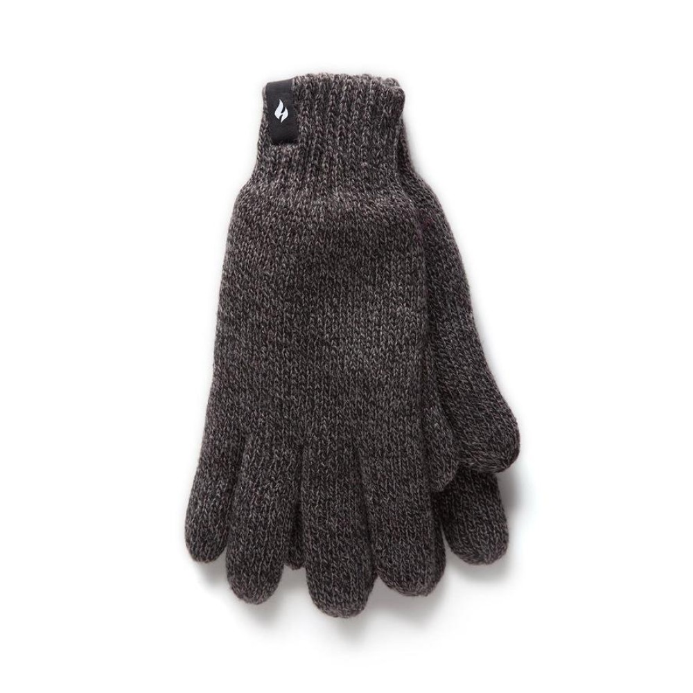 Ανδρικά Heat Holders Heat Weaver Gloves charcoal