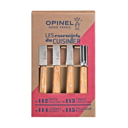Σετ μαχαίρια Κουζίνας "Essentials Olive" OPINEL