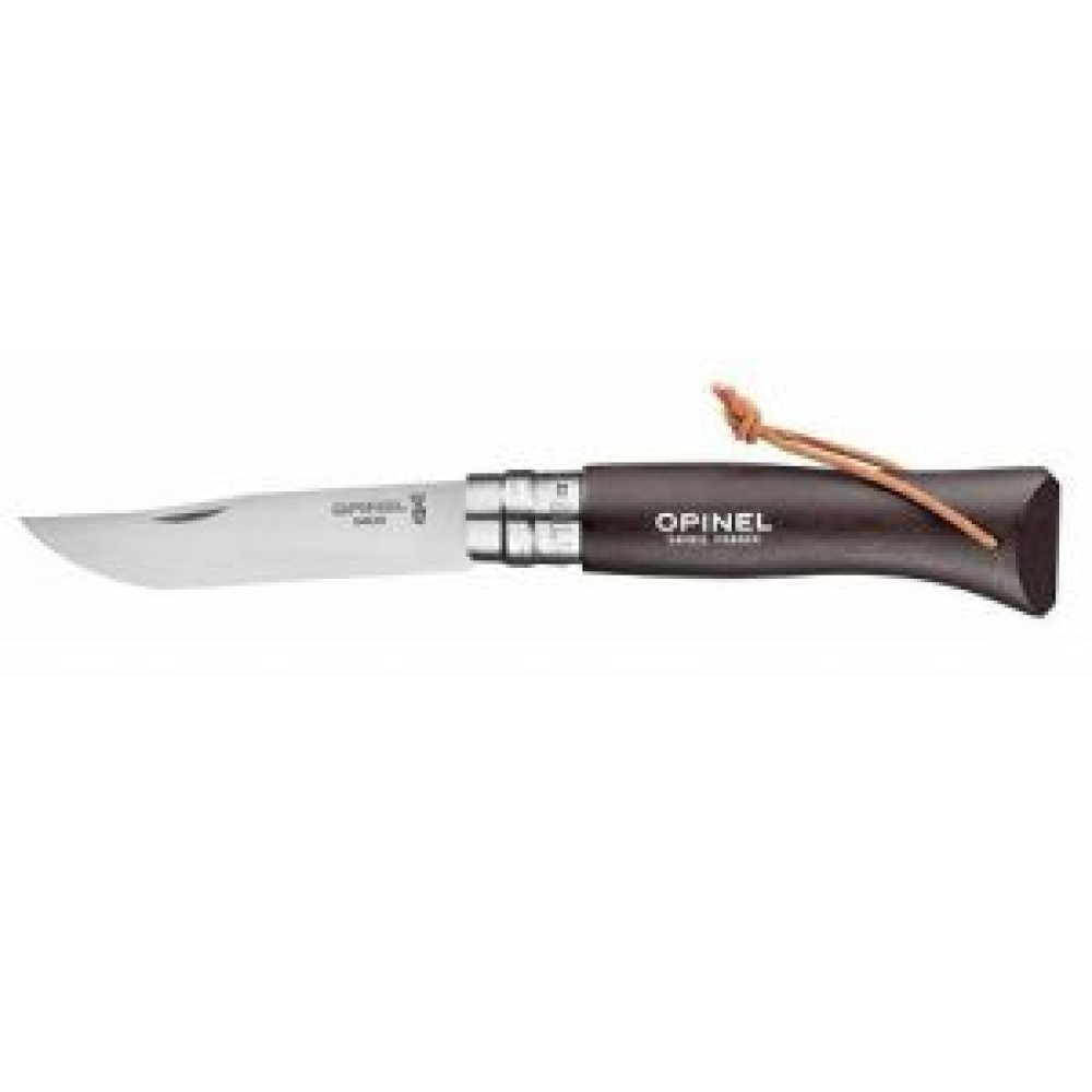 OPINEL Baroudeur inox No.8 - μαύρο καφέ
