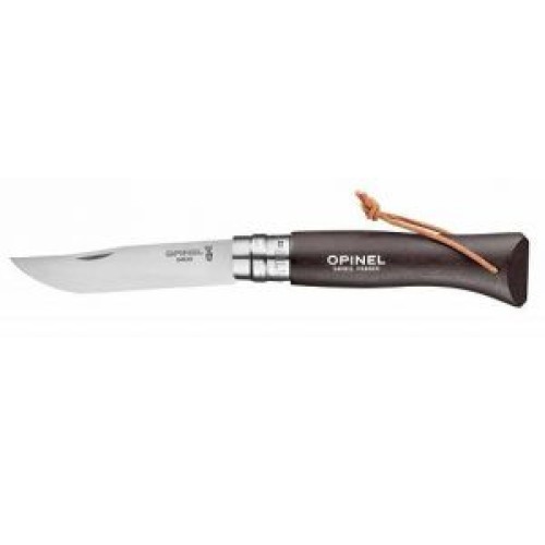 OPINEL Baroudeur inox No.8 - μαύρο καφέ
