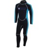 Στολή κολύμβησης - κατάδυσης SCUBA FORCE Saily Junior 3mm - μαύρο / μπλε
