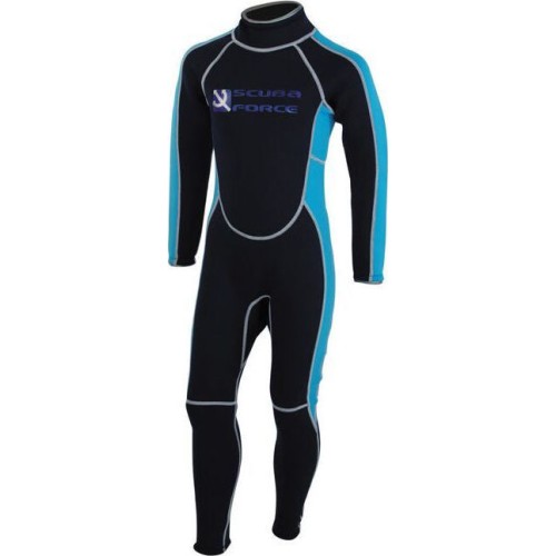Στολή κολύμβησης - κατάδυσης SCUBA FORCE Saily Junior 3mm - μαύρο / μπλε