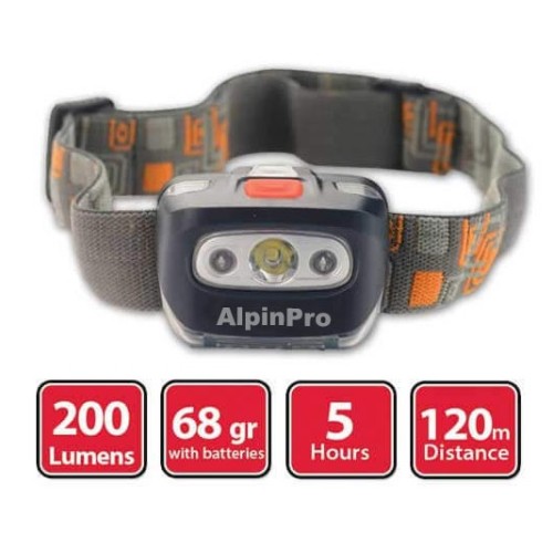 Φακός Κεφαλής ALPINPRO Αδιάβροχος