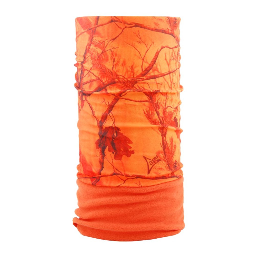 Bandana fleece APU microfiber camo blaze orange 1 polar