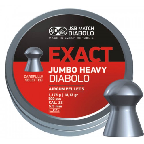 ΒΛΗΜΑΤΑ ΑΕΡΟΒΟΛΟΥ JSB EXACT JUMBO HEAVY 5.53mm (500 τεμ)