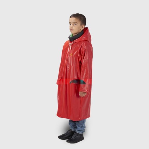 Παιδική αδιάβροχη καπαρντίνα ANORAK Walker® – x long - κόκκινη