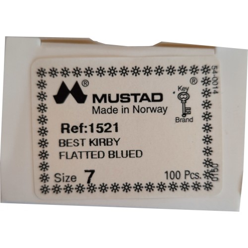 MUSTAD Αγκίστρι 1521 No7 (Made in Norway - 100 τεμ)