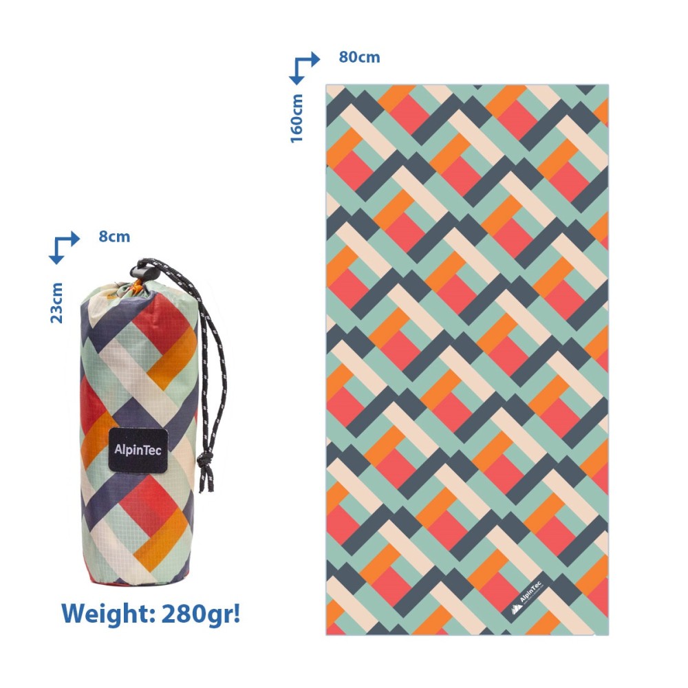 Πετσέτα ALPINTEC Microfiber DryFast Paint 80×160 Norm I