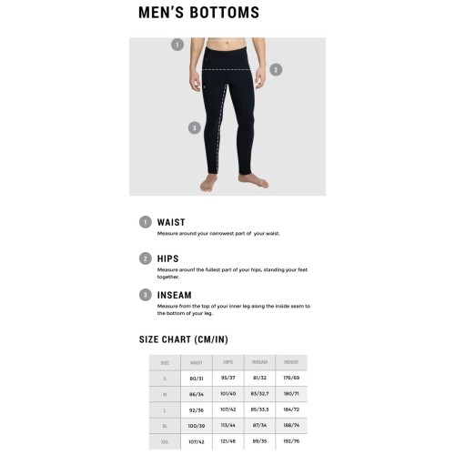 Ισοθερμικό παντελόνι ανδρικό THERMOWAVE Merino Extreme - Black