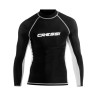 Ανδρικό RASH GUARD ΜΑΚΡΥ ΜΑΝΙΚΙ BLACK/WHITE