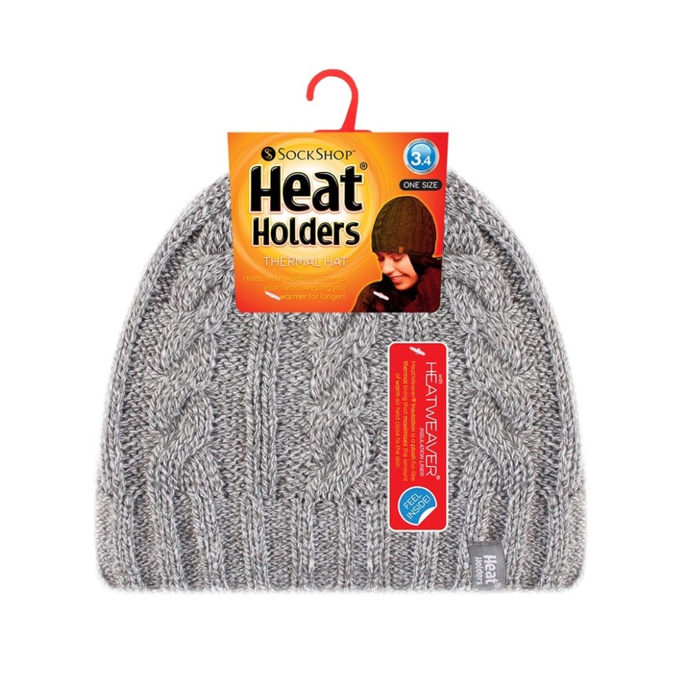 HEAT HOLDERS Γυναικείος Σκούφος cable hat - Fawn