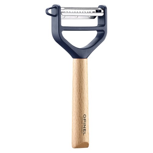 Μαχαίρι Ξεφλουδίσματος Peeler T-Duo ξύλινη λαβή - μπλε