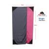 Προστατευτική ψάθα ALPINTEC Favour Single 100cm x 180cm - ανθρακίτης / ροζ