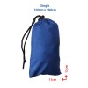 Προστατευτική ψάθα ALPINTEC Favour Single 100cm x 180cm - ανθρακίτης / κίτρινο
