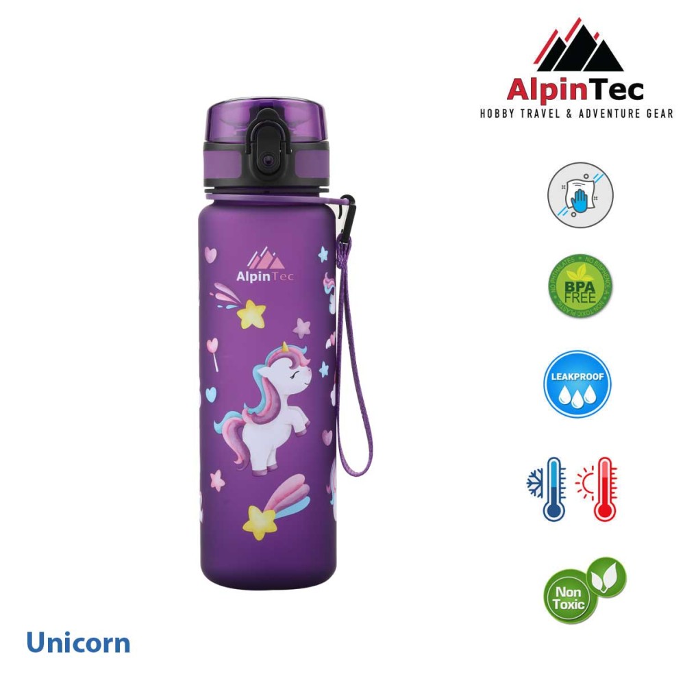 Παγούρι ALPINTEC Kids 500ml Μονόκερως 2 - μωβ