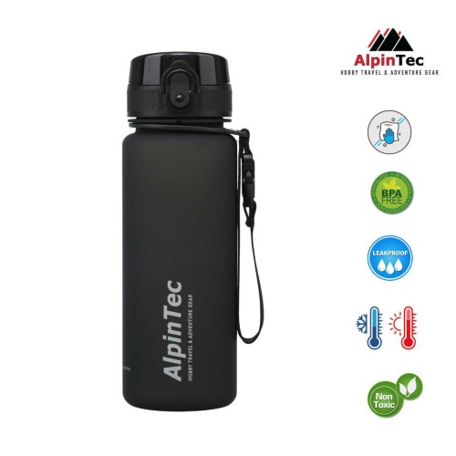Παγούρι ALPINTEC 650ml - μαύρο