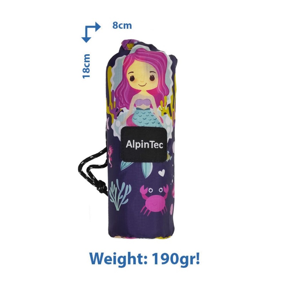 Πετσέτα ALPINTEC Microfiber DryFast Kids 70×120 - Mermaid