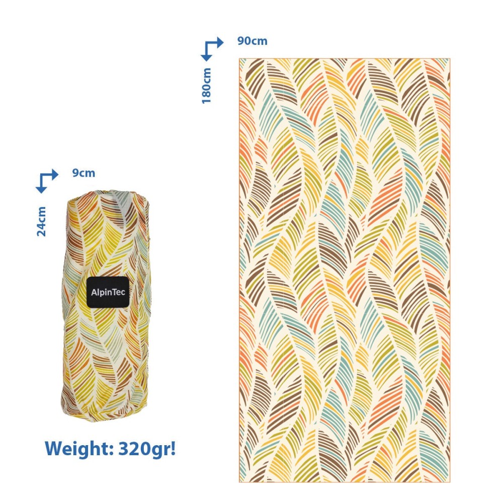 Πετσέτα ALPINTEC Microfiber DryFast Paint 90×180 - Boho