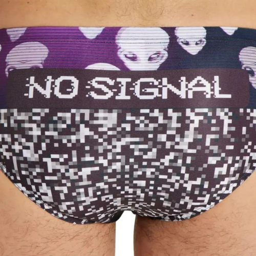 ΑΝΔΡΙΚΟ ΜΑΓΙΟ ARENA MEN'S CRAZY ARENA SWIM BRIEF NO SIGNAL μαύρο