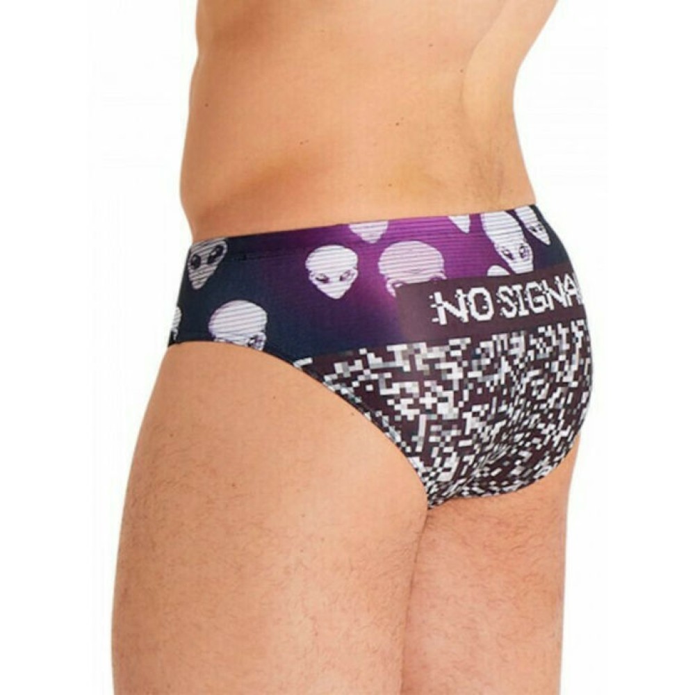 ΑΝΔΡΙΚΟ ΜΑΓΙΟ ARENA MEN'S CRAZY ARENA SWIM BRIEF NO SIGNAL μαύρο