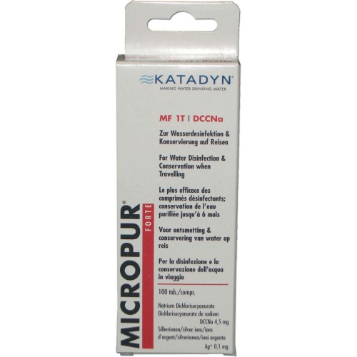 Ταμπλέτες καθαρισμού νερού KATADYN Micropur Forte (100 τεμ)
