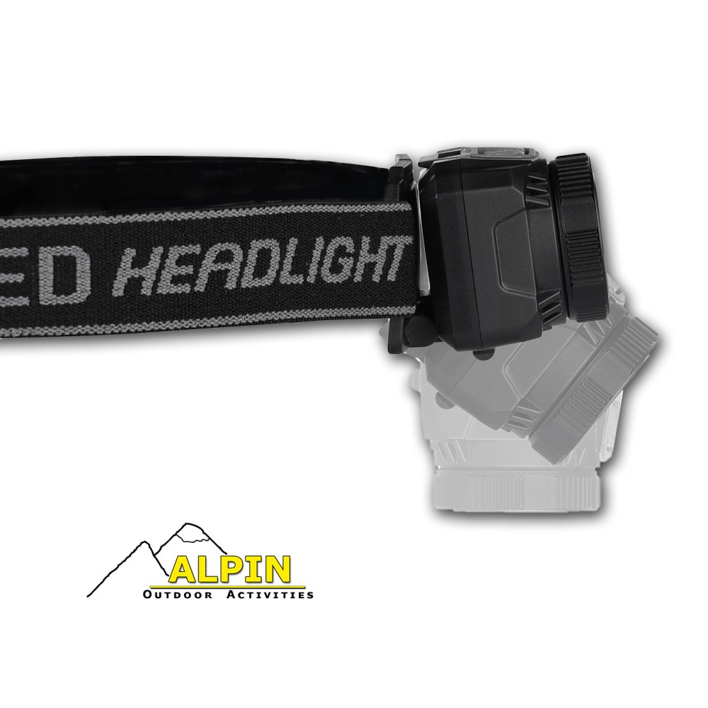 Φακος κεφαλης ALPIN 500Lm Focus Sensor Red/White Cob