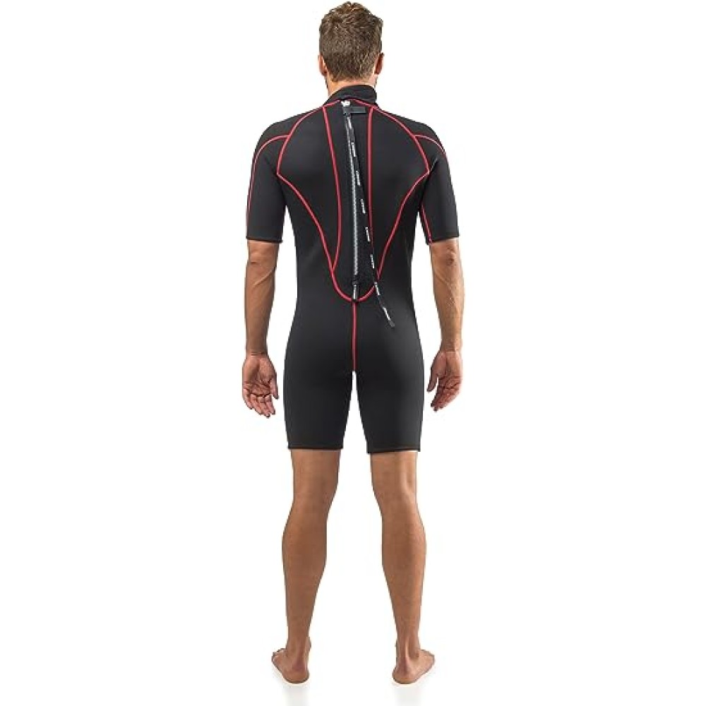 Cressi Tortuga Men Shorty 2.5mm Black/Red