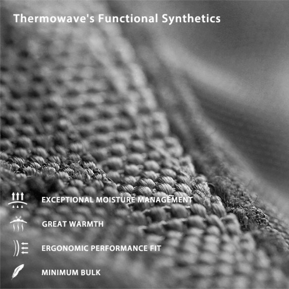 Ισοθερμική μπλούζα Thermowave Men Double Layer 210gsm (2IN1) with silver ion - Μαύρο