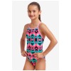 Παιδικό μαγιό ολόσωμο FUNKITA Girl's Diamond Back One Piece - Square Stare