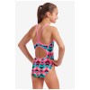 Παιδικό μαγιό ολόσωμο FUNKITA Girl's Diamond Back One Piece - Square Stare