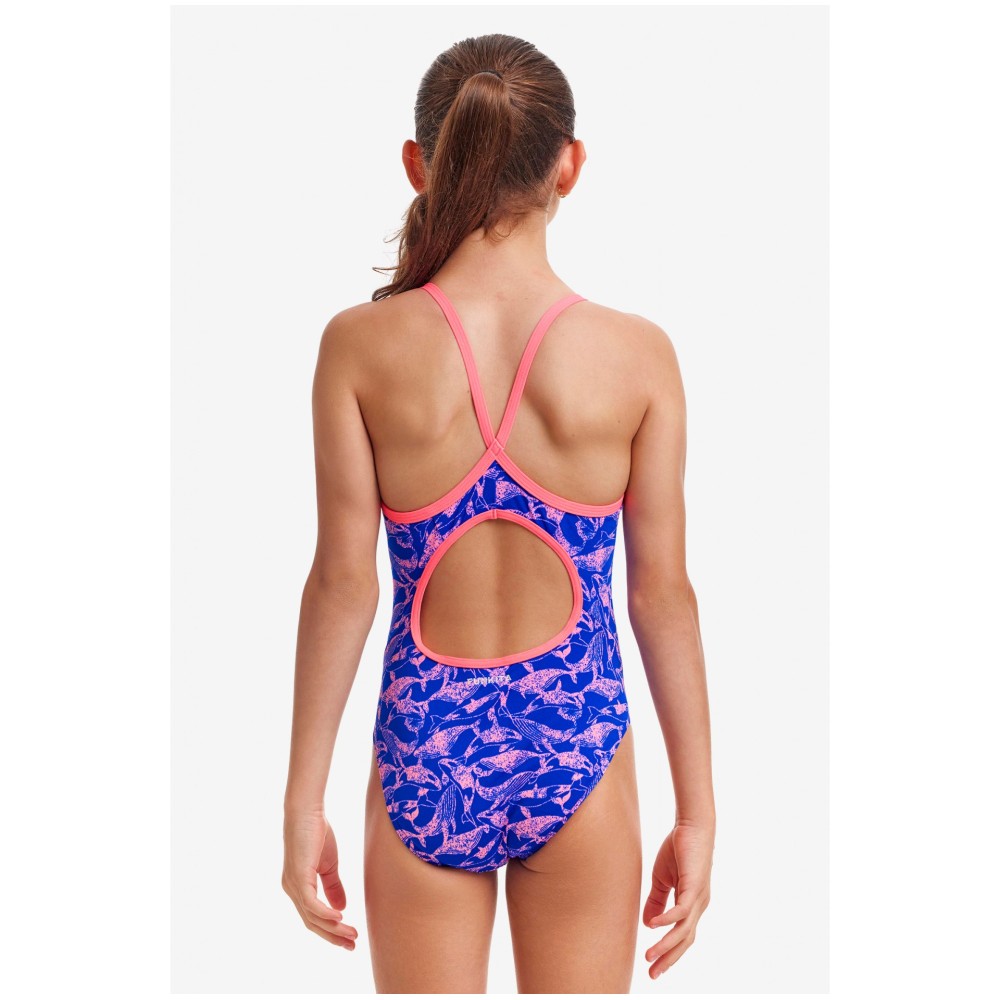 Παιδικό μαγιό ολόσωμο FUNKITA Girl's Diamond Back One Piece - Minky Pinky