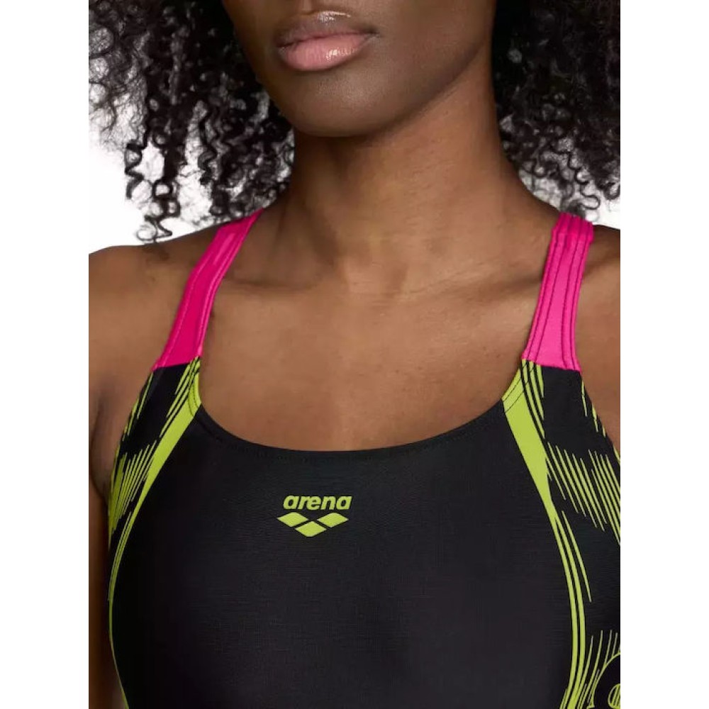 ΓΥΝΑΙΚΕΙΟ ΜΑΓΙΟ ARENA SWIM PRO BACK GRAPHIC Black - Freak Rose