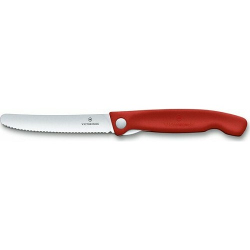 Πτυσσόμενο μαχαίρι καθαρισμού VICTORINOX - κόκκινο (11cm)