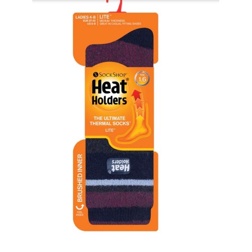 Γυναικείες ΚΑΛΤΣΕΣ HEAT HOLDERS Jacquard Lite - Navy/Purple