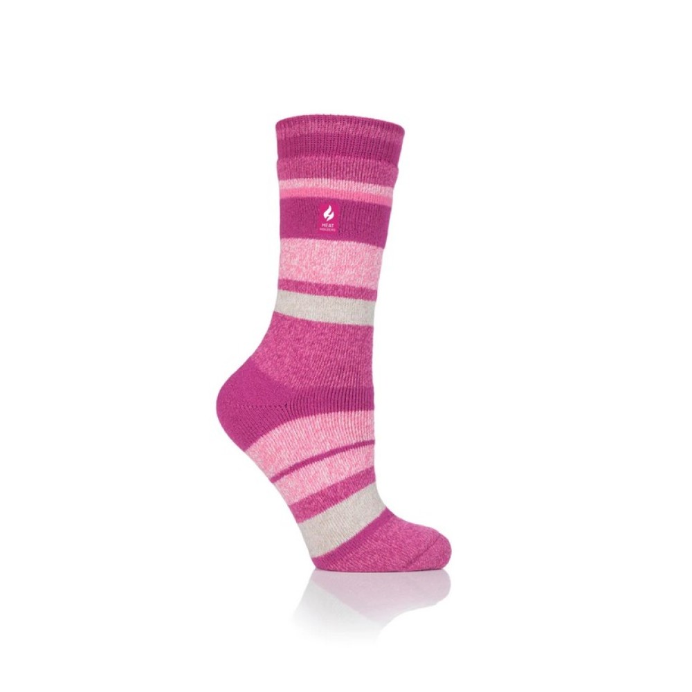 Γυναικείες ΚΑΛΤΣΕΣ HEAT HOLDERS Lite Jacquard Stripe Socks - Clayton - Pink