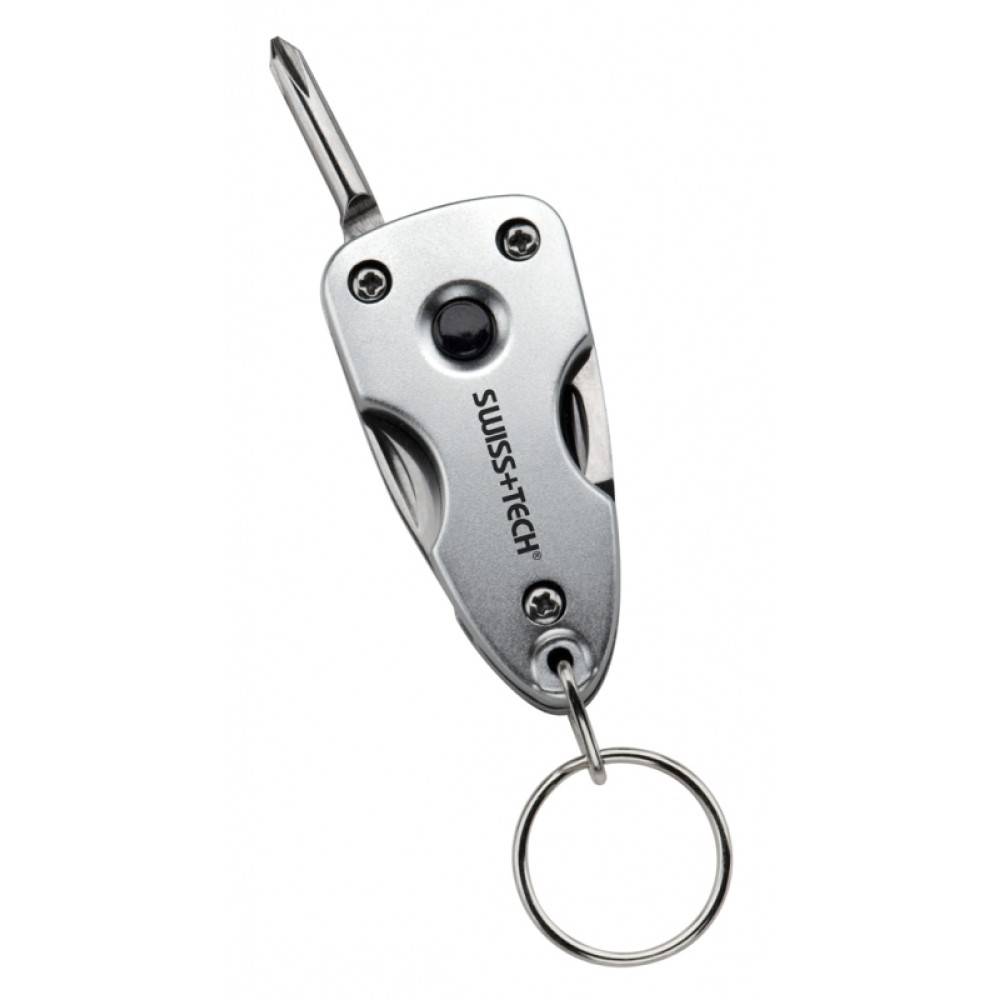 Πολυεργαλείο μπρελόκ SWISS+TECH Key Ring 7-in-1 - silver