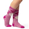 Γυναικείες ΚΑΛΤΣΕΣ HEAT HOLDERS Jacquard Lite Abbey - Raspbery / White Argyle