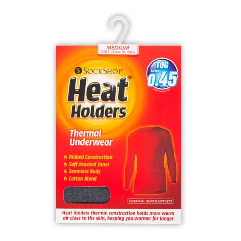 ΙΣΟΘΕΡΜΙΚΟ HEAT HOLDERS LONG SLEEVE VEST CHARCOAL ΑΝΔΡΙΚΟ
