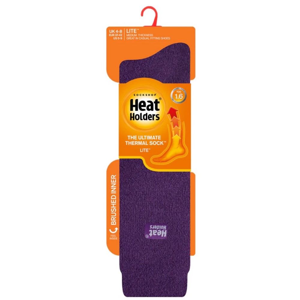 Γυναικείες κάλτσες HEAT HOLDERS Lite Long - μωβ