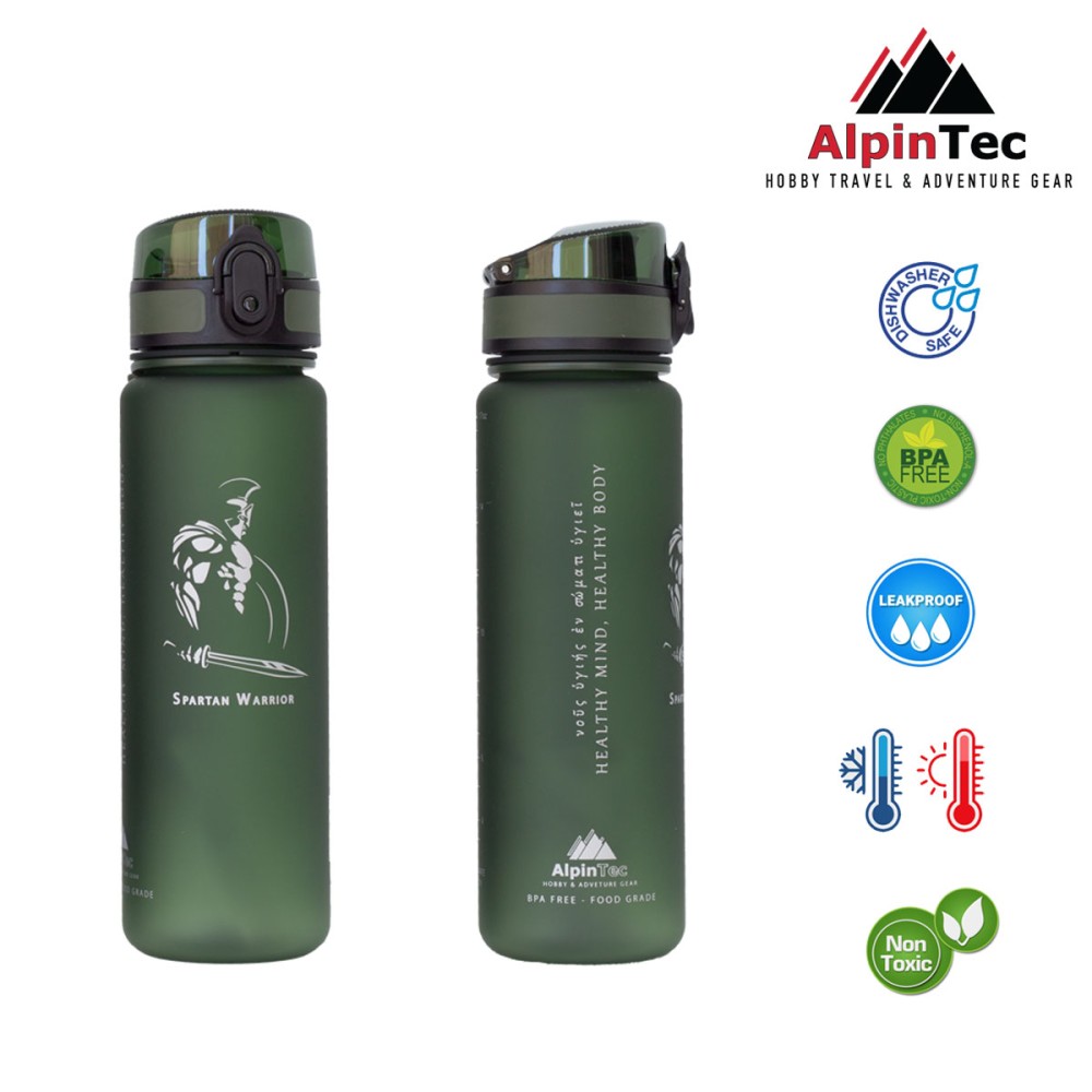 Παγούρι ALPINTEC 500ml Spartan Warrior - σκούρο πράσινο