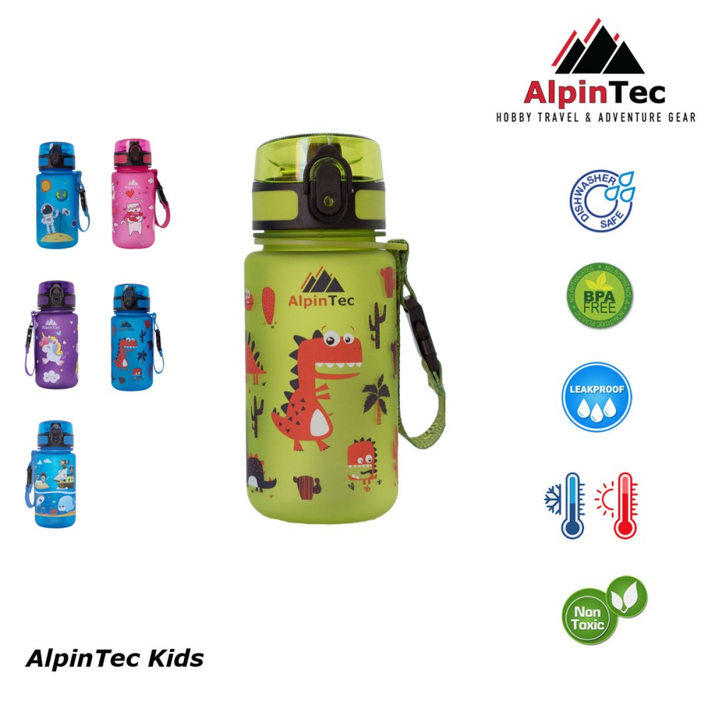 Παγούρι ALPINTEC Kids 350ml Dino- πράσινο