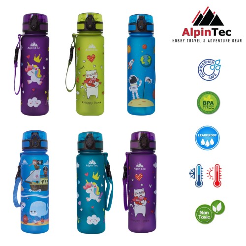 Παγούρι ALPINTEC Kids 500ml Μονόκερως - ροζ